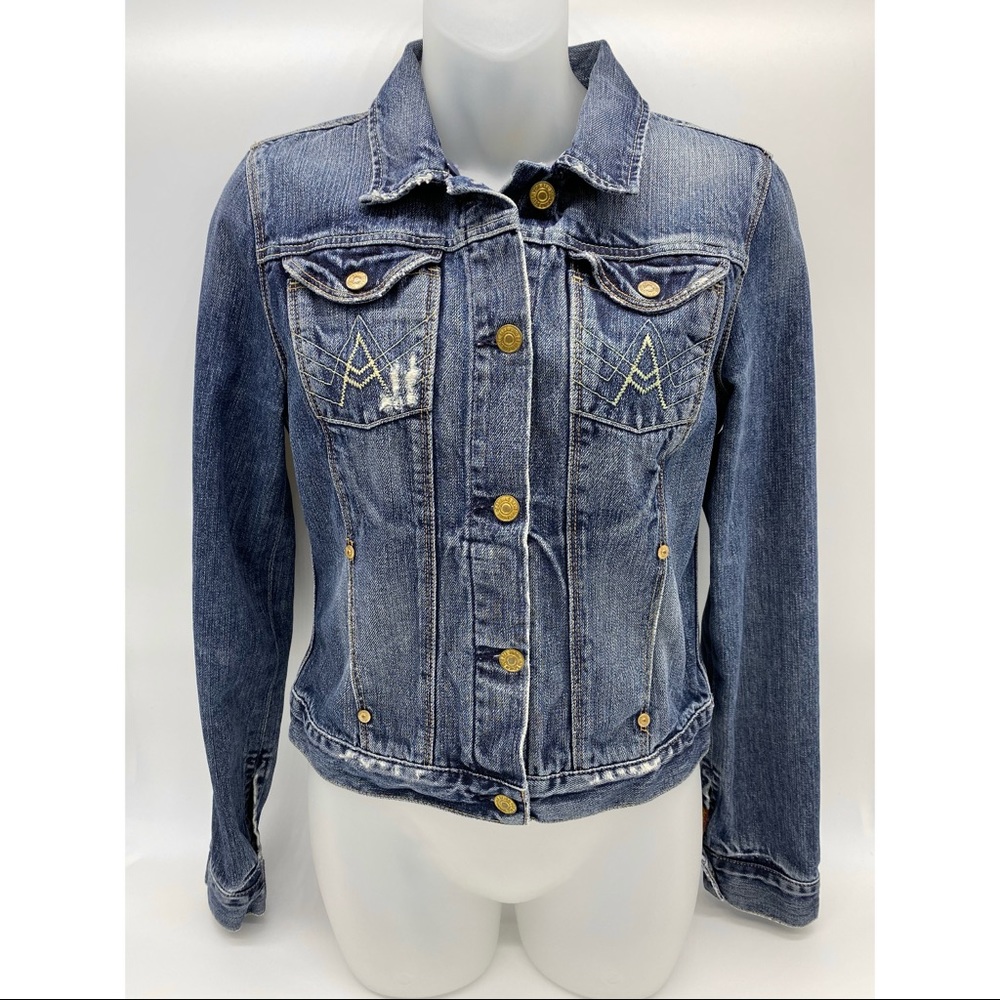 7 for all mankind Jean Denim Jacket A Pocket